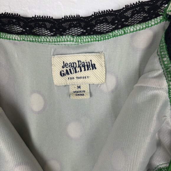 Jean Paul Gaultier x Target Vintage Y2K Green Polka Dot Sleeveless Slip Dress - Picture 5 of 5
